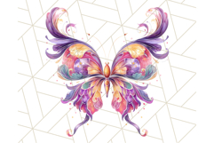 Colorful Butterfly Clipart PNG Clipart, Rainbow Butterfly Product Image 2