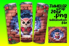 Sublimation Tumbler Template , Xmas Product Image 1