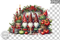 Christmas Gnome Sublimation - Clipart PNG Design Product Image 1