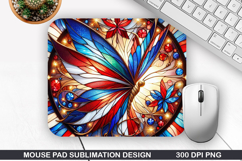 Fireworks Mouse Pad Sublimation, 4th Of July Mouse Pad PNG Product Image 1