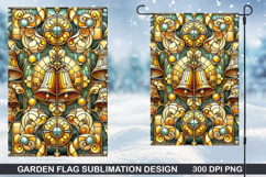 Garden Flag Sublimation| Christmas Garden Flag PNG Design Product Image 1