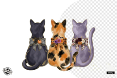 Halloween Black Cats Clipart Product Image 1