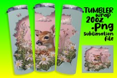 3D Cute Animals Hole Tumbler Wrap - Funny Product Image 1