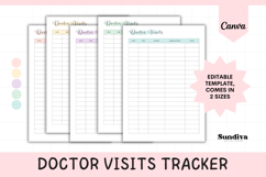 Editable Doctor Visits Canva Template 2 Product Image 1