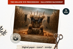 Gothic Halloween background - Hollow Eve Procession Backdrop Product Image 1