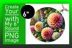 Bright Round Design PNG for Coasters , Flower Product Image 1