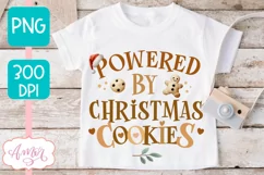 Powered by Christmas cookies PNG, Cute Christmas PNG Product Image 2