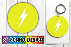 Neon Rhapsody: Sublimation Circle Splendor Design PNG Product Image 1