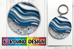 Unique Round Design Car Coasters PNG, Pattern Product Image 1