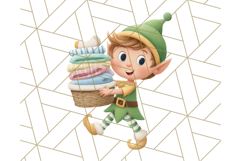 Santa’s Pajama Day Clipart, Cute Christmas Bedtime PNG Product Image 2