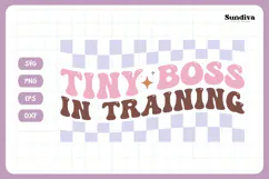 Funny Toddler T-shirt Quotes SVG | Tiny Boss In Training Product Image 3