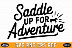 Saddle up for Adventure SVG Design | SVG Cut files Product Image 1