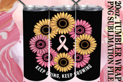 JOYFUL WHISPERS 20oz TUMBLER WRAP, Breast Cancer Product Image 1