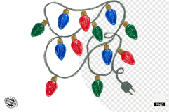 Merry Christmas Lights Clipart Product Image 1