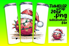 SLEEK PNG Tumbler Design 20oz , Holiday Product Image 1