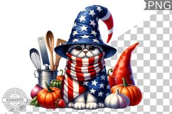 4th of July kitchen Cat Sublimation - 4th of July Cat Product Image 1