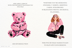 Summer Pajama Party Clipart Product Image 2