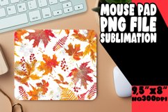 Cozy Autumn Pattern Mouse Pad for Sublimation Product Image 1