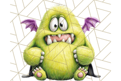 Quirky Monster Clipart PNG, Funny Spooky Creatures Product Image 2