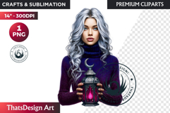 Cosy Winter Girl Clipart, Fashion Girl PNG, christmas Product Image 1