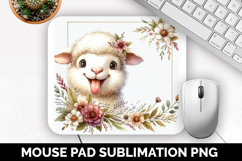 Cute Animals Mouse Pad Bundle, Sublimation Mouse Pad PNG Product Image 6