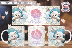 Christmas Mug Wrap Sublimation Funny Quote 3D Wall Animal Product Image 1