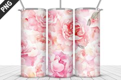 Flowers Tumbler Wrap | Sublimation Design | Tumbler PNG Product Image 1