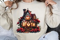 Valentines Day Fairy Houses Clipart PNG Product Image 1