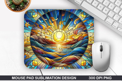 Mouse Pad Sublimation, Summer Mouse Pad PNG Design Product Image 1