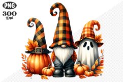 Halloween Gnomes Sublimation - Clipart PNG Design Product Image 1