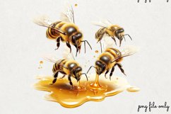 Spring Bees Clipart PNG Product Image 1