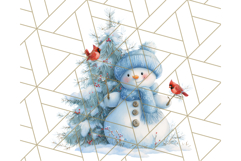 Pastel Snowman Clipart PNG, Cute Soft Winter Graphics Product Image 2