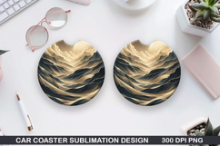 Car Coaster Sublimation| Coaster PNG Design Product Image 1