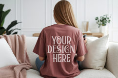 Brick Comfort Colors C1717 Shirt Mockup, CC 1717 T-shirt Product Image 1
