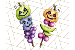Summerween Tropical Treats Clipart PNG, Halloween Desserts Product Image 2