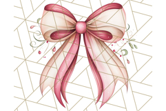 Muted Cozy Christmas Bows PNG Clipart, Winter Holiday Png Product Image 2