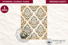 Botanical Herbarium Junk Journal digital paper textured Product Image 1
