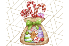 Cozy Christmas Bakery Clipart PNG, Holiday Cookie Art Product Image 2