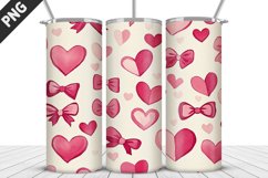 Lovely Hearts Tumbler Design | Valentine&#039;s Day Tumbler Wrap Product Image 3