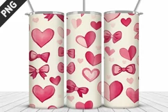 Lovely Hearts Tumbler Design | Valentine's Day Tumbler Wrap Product Image 3