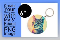 Joyful Cat Sublimation: Keychain &amp; Coaster Options Product Image 1
