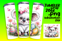 GRACEFUL 20oz PNG Tumbler Wrap , Cute Easter Product Image 1