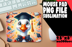 Cheerful Mouse Mat Sublimation PNG, Goose Product Image 1