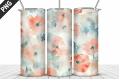 Flowers Tumbler Wrap | Sublimation Design | Tumble PNG Product Image 3
