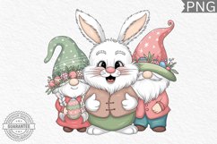 Easter Bunny Gnome Sublimation - Clipart PNG Bundle Product Image 11