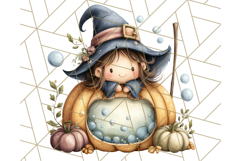 Spooky Little Witches Halloween Clipart PNG Product Image 2