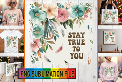 Whimsical TSHIRT Gift Ideas, Flower Quote Product Image 1