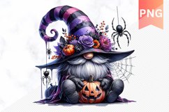 Halloween Gnome Sublimation - Clipart PNG Design Product Image 1