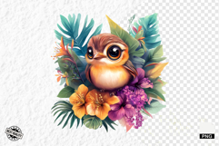 Tropical Birds Clipart - Summer Birds PNG Product Image 1