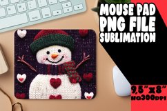 Unique Desk Mat Sublimation PNG, Snowman Product Image 1